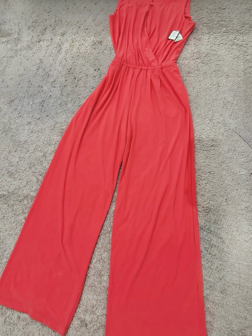 Nine West coral wrap detail stretchy jumpsuit